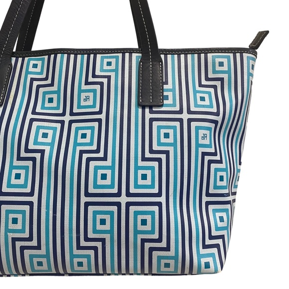 Jonathan Adler tote bag - fabric lining - multi colored print / patterned - Blue - Picture 12 of 16